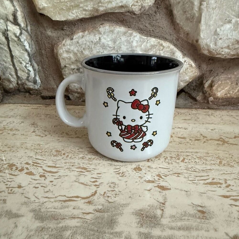 Hello Kitty Christmas mug with hello kitty candy cane theme 20 oz